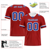 Custom Brown Classic Style Blue Personalized Authentic Football Jersey FBJ02-bc0f00f