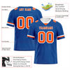 Custom Blue Classic Style Orange Personalized Authentic Football Jersey FBJ02-bc0f009