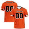 Custom Orange Classic Style Black Personalized Authentic Football Jersey FBJ02-bc0f0a0