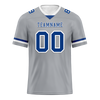 Custom Grey Classic Style Blue Personalized Authentic Football Jersey FBJ02-bc0f0ac