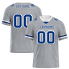 Custom Grey Classic Style Blue Personalized Authentic Football Jersey FBJ02-bc0f0ac