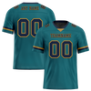 Custom Aqua Classic Style Black Personalized Authentic Football Jersey FBJ02-bc0f0ae