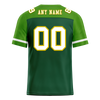 Custom Green Raglan Sleeves White Personalized Authentic Football Jersey FBJ02-bc0f0af