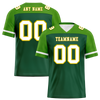 Custom Green Raglan Sleeves White Personalized Authentic Football Jersey FBJ02-bc0f0af