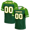 Custom Green Raglan Sleeves White Personalized Authentic Football Jersey FBJ02-bc0f0af