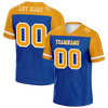 Custom Blue Orange Raglan Sleeves Orange Personalized Authentic Football Jersey FBJ02-bc0f0a7