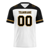 Custom White Black Raglan Sleeves Black Personalized Authentic Football Jersey FBJ02-bc0f0a8