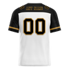 Custom White Black Raglan Sleeves Black Personalized Authentic Football Jersey FBJ02-bc0f0a8