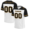 Custom White Black Raglan Sleeves Black Personalized Authentic Football Jersey FBJ02-bc0f0a8