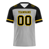 Custom Grey Black Raglan Sleeves Black Personalized Authentic Football Jersey FBJ02-bc0f0a9