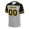 Custom Grey Black Raglan Sleeves Black Personalized Authentic Football Jersey FBJ02-bc0f0a9