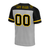 Custom Grey Black Raglan Sleeves Black Personalized Authentic Football Jersey FBJ02-bc0f0a9