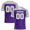 Custom Purple Grey Raglan Sleeves Grey Personalized Authentic Football Jersey FBJ02-bc0f0b0