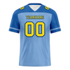 Custom Aqua Raglan Sleeves Yellow Personalized Authentic Football Jersey FBJ02-bc0f0bb