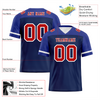 Custom Blue Raglan Sleeves Brown Personalized Authentic Football Jersey FBJ02-bc0f0bc