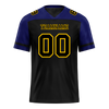 Custom Black Blue Raglan Sleeves Black Personalized Authentic Football Jersey FBJ02-bc0f0bd