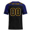 Custom Black Blue Raglan Sleeves Black Personalized Authentic Football Jersey FBJ02-bc0f0bd