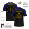 Custom Black Blue Raglan Sleeves Black Personalized Authentic Football Jersey FBJ02-bc0f0bd