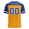 Custom Yellow Blue Raglan Sleeves Blue Personalized Authentic Football Jersey FBJ02-bc0f0be