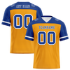 Custom Yellow Blue Raglan Sleeves Blue Personalized Authentic Football Jersey FBJ02-bc0f0be