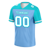 Custom Blue Aqua Raglan Sleeves White Personalized Authentic Football Jersey FBJ02-bc0f0b8