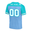 Custom Blue Aqua Raglan Sleeves White Personalized Authentic Football Jersey FBJ02-bc0f0b8