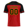 Custom Red Black Raglan Sleeves Black Personalized Authentic Football Jersey FBJ02-bc0f0b9