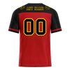 Custom Red Black Raglan Sleeves Black Personalized Authentic Football Jersey FBJ02-bc0f0b9