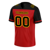 Custom Red Black Raglan Sleeves Black Personalized Authentic Football Jersey FBJ02-bc0f0b9