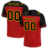 Custom Red Black Raglan Sleeves Black Personalized Authentic Football Jersey FBJ02-bc0f0b9