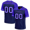 Custom Black Purple Raglan Sleeves Purple Personalized Authentic Football Jersey FBJ02-bc0f0c0