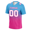 Custom Aqua Pink Fade Fashion White Personalized Authentic Football Jersey FBJ02-bc0f0ca