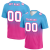 Custom Aqua Pink Fade Fashion White Personalized Authentic Football Jersey FBJ02-bc0f0ca