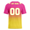 Custom Pink Yellow Fade Fashion White Personalized Authentic Football Jersey FBJ02-bc0f0cb