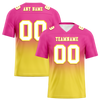 Custom Pink Yellow Fade Fashion White Personalized Authentic Football Jersey FBJ02-bc0f0cb