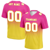 Custom Pink Yellow Fade Fashion White Personalized Authentic Football Jersey FBJ02-bc0f0cb