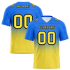 Custom Blue Yellow Fade Fashion Yellow Personalized Authentic Football Jersey FBJ02-bc0f0cc