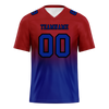 Custom Brown Blue Fade Fashion Blue Personalized Authentic Football Jersey FBJ02-bc0f0cf