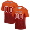 Custom Orange Brown Fade Fashion Brown Personalized Authentic Football Jersey FBJ02-bc0f0c8