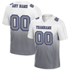 Custom White Grey Fade Fashion Grey Personalized Authentic Football Jersey FBJ02-bc0f0c9