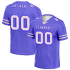 Custom Purple Sleeve Stripes Grey Personalized Authentic Football Jersey FBJ02-bc0f0d8