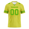 Custom Yellow Sleeve Stripes Green Personalized Authentic Football Jersey FBJ02-bc0f0d9