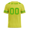 Custom Yellow Sleeve Stripes Green Personalized Authentic Football Jersey FBJ02-bc0f0d9