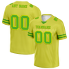 Custom Yellow Sleeve Stripes Green Personalized Authentic Football Jersey FBJ02-bc0f0d9