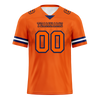 Custom Orange Sleeve Stripes Orange Personalized Authentic Football Jersey FBJ02-bc0f0e0