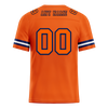 Custom Orange Sleeve Stripes Orange Personalized Authentic Football Jersey FBJ02-bc0f0e0