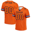 Custom Orange Sleeve Stripes Orange Personalized Authentic Football Jersey FBJ02-bc0f0e0