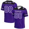 Custom Purple Sleeve Stripes Purple Personalized Authentic Football Jersey FBJ02-bc0f0ea