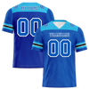 Custom Blue Sleeve Stripes Blue Personalized Authentic Football Jersey FBJ02-bc0f0eb