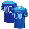 Custom Blue Sleeve Stripes Blue Personalized Authentic Football Jersey FBJ02-bc0f0eb